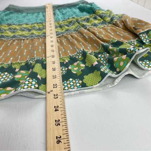 Matilda Jane Blue Boho Floral Midi A-Line Skirt with Tiered Design Sz S - Picture 9 of 10
